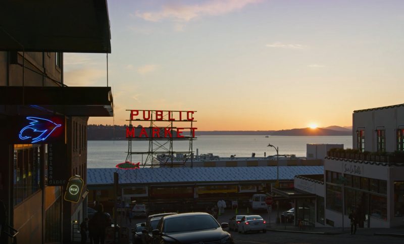 Pike's Place Market at Sunset
