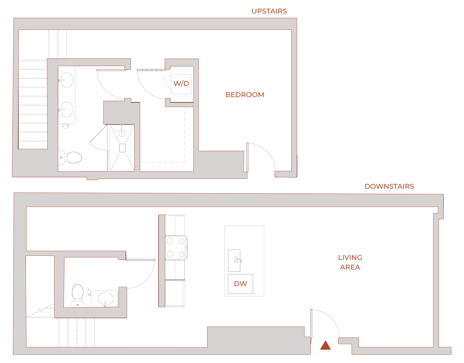 Floor plan for 1 BR - Loft
