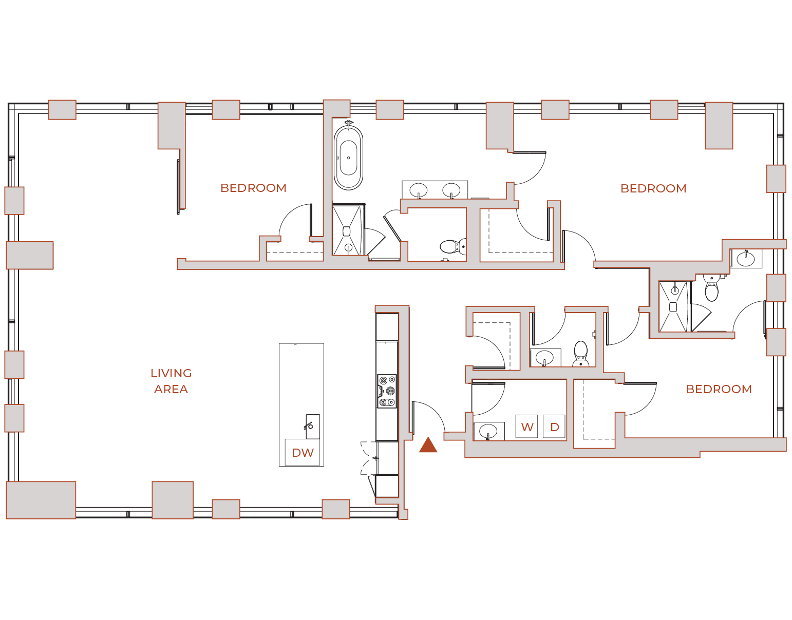 Floor plan for PH - 1