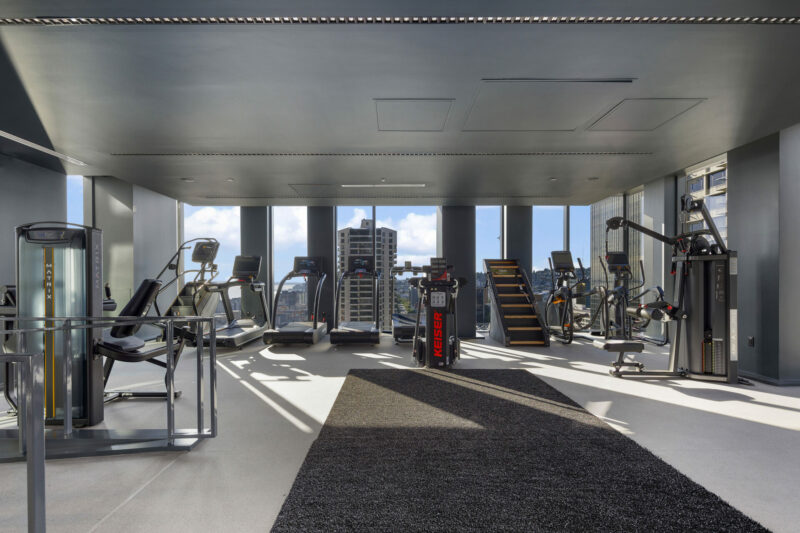 the modern fitness center