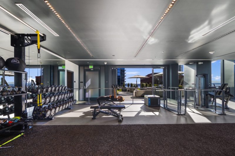 indoor-outdoor fitness suite with weights, cardio equipment and more